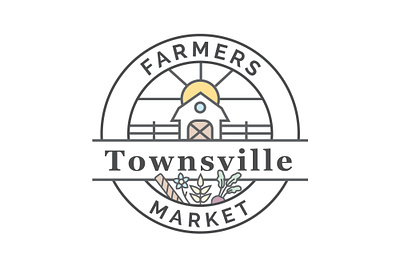 Farmers Market Logo Design adobe illustrator branding logo vector