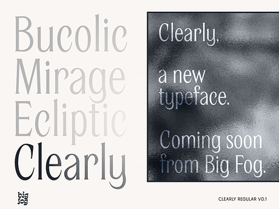 Clearly: a new flared serif coming soon display font display type font design fonts headline font logo font new font type design type foundry typography