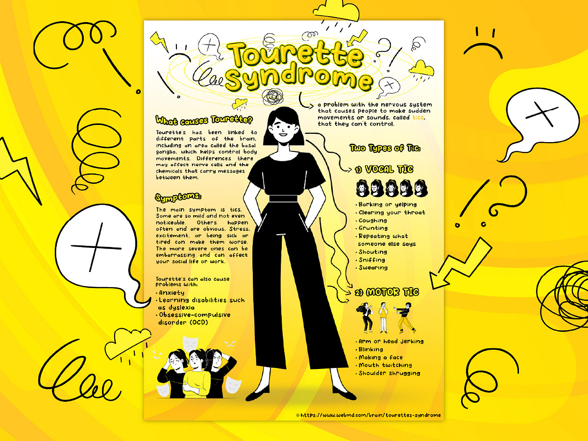 Tourette Syndrome Infographic by Hyacinth on Dribbble