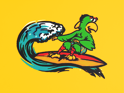 Bucco Luau 2 baseball illustration luau mlb parrot pattern pirates pittsburgh surf