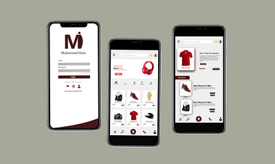 Ecommerce Mobile App Design UI World app design ui