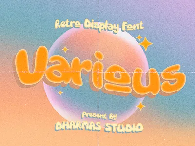 Various - Y2K Display Font branding chunky classic decorative display font gradient groovy headline magazine outline poster retro sans serif street art television tv urban vintage y2k