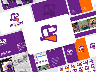 Holldy Petshop Concept Logo brand branding design graphic design illustration logo motion graphics ui ux vector