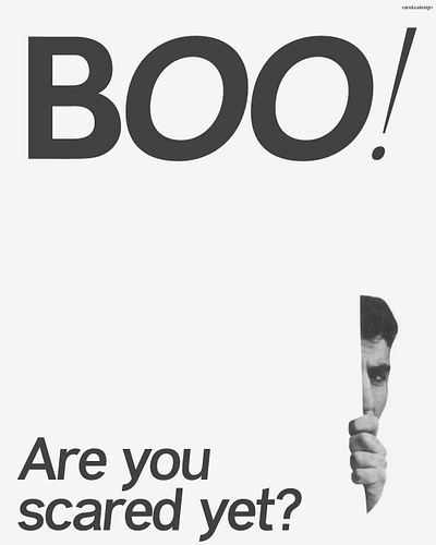 BOO! banner creative design graphic design minimal poster
