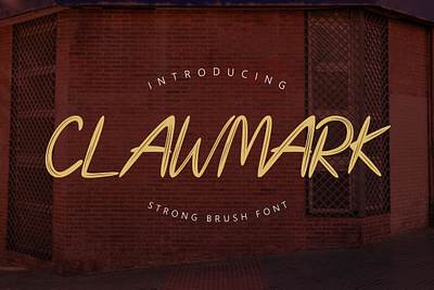 Free Stong Brush Font - Clawmark Font strong font trendy font
