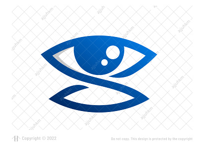 Letter S Eye Logo alphabet branding typographic