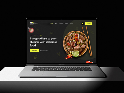 Restaurant Website Design UI branding clean creativedesign design food foodwebsite graphic design landingpage ui ux website