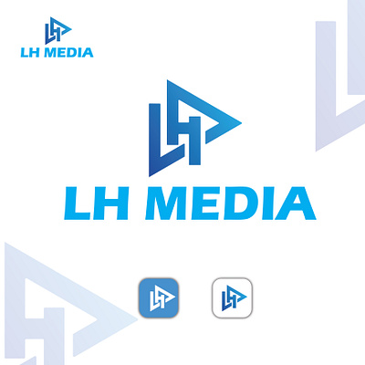 LH Media logo Design graphic design logo