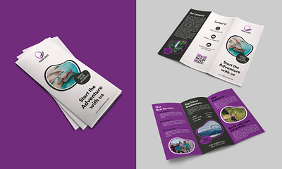 Adventure Trifold Brochure Design medical flyer