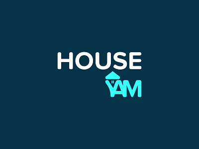 House Yam branding build logo catalogue clever cottage logo creative logo home logo house logo house shape house yam logo logo design mansion minimal negative space property realty logo typography visual identity design wordmark logo