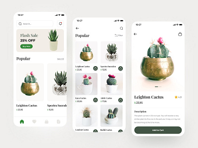 UI Design “Plant Shop App” app design mobileapp plantapp ui uidesign uidesigner uidesignlife uiux uiuxinspiration userexperience userinterface