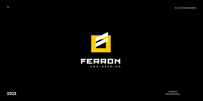 Ferron -engineering brand brandidentity branding design font identity illustration logo logotype ui