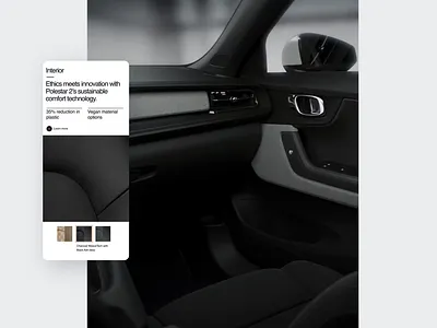 Polestar 2 - Interior car figma interface polestar ui ux
