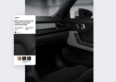 Polestar 2 - Interior car figma interface polestar ui ux