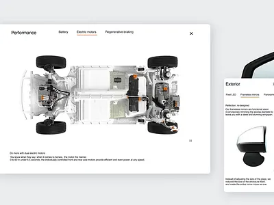 Polestar 2 website car design figma interface polestar ui ux
