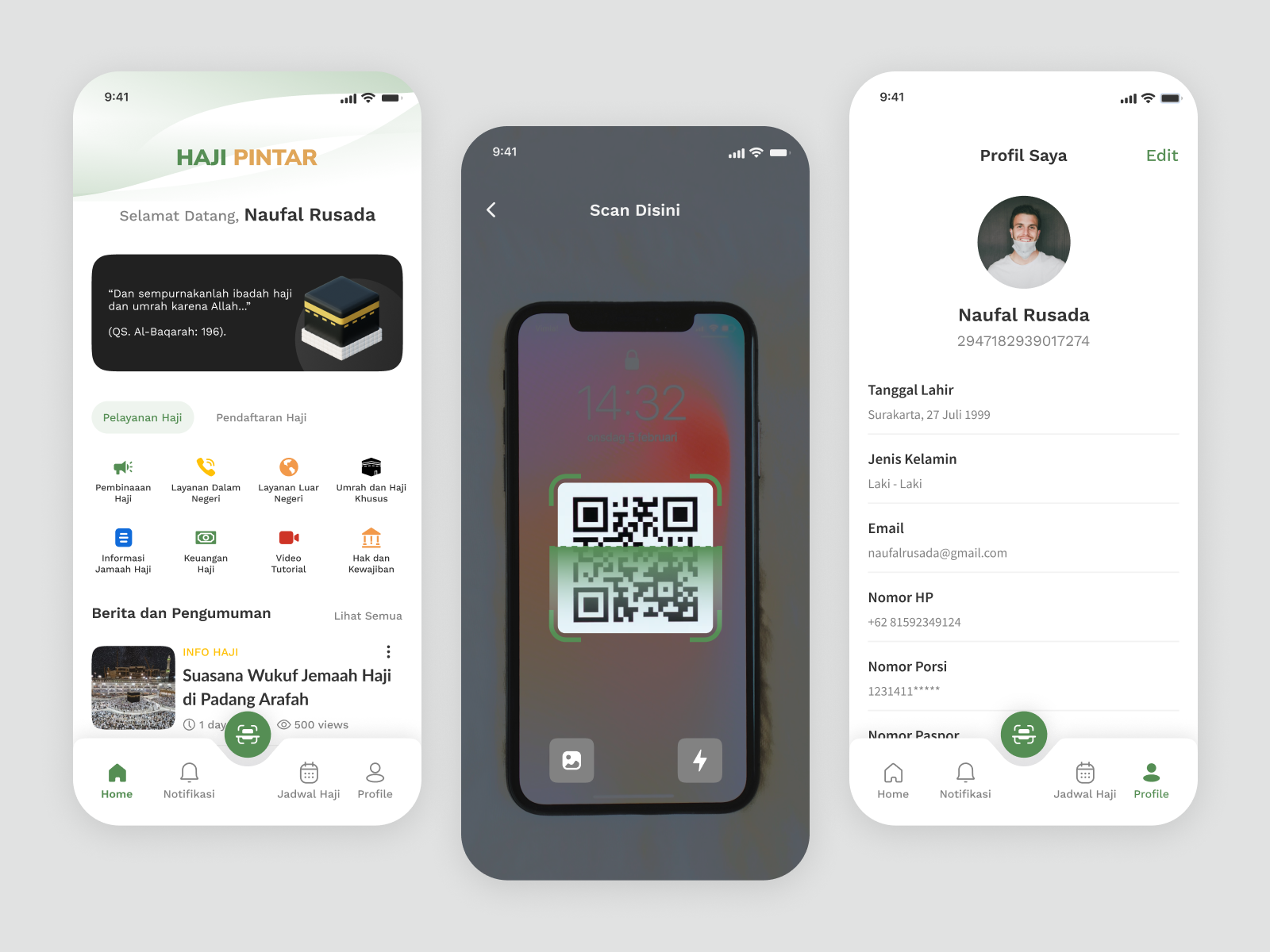Hajj Umroh Mobile Exploration Redesign from Haji Pintar by Malvin Hajj Umroh Mobile Exploration Redesign from Haji Pintar by Malvin