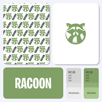 Racoon Logo branding design graphic design icon illustration illustrator logo logo design logotype minimal typography vector