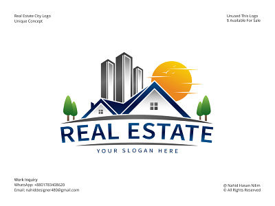 Real Estate Logo, Property Logo, Construction Logo, House Logo brand design brand identity design branding building logo business logo city logo company branding construction logo estate logo house logo identity design logo logo design logo template property logo real estate icon real estate logo real estate logo template real estate property logo town logo