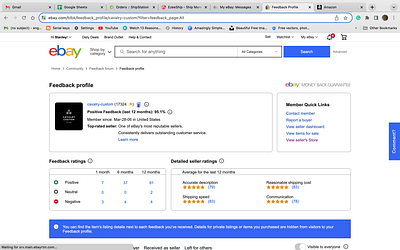 Checking Feedbacks Daily on eBay & Amazon