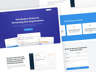 Performing Arts Ticketing Website app dashboard performing arts ticketing ui ux web website