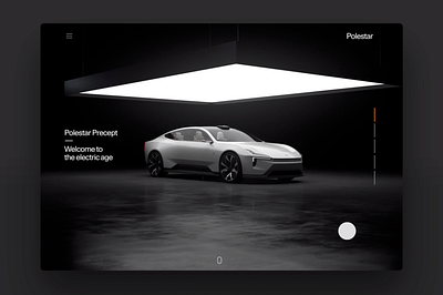 Polestar precept animation car concept interface polestar ui ux