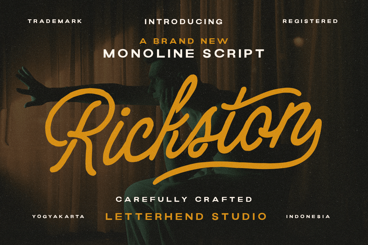 Rickstone - Monoline Script freebies natural