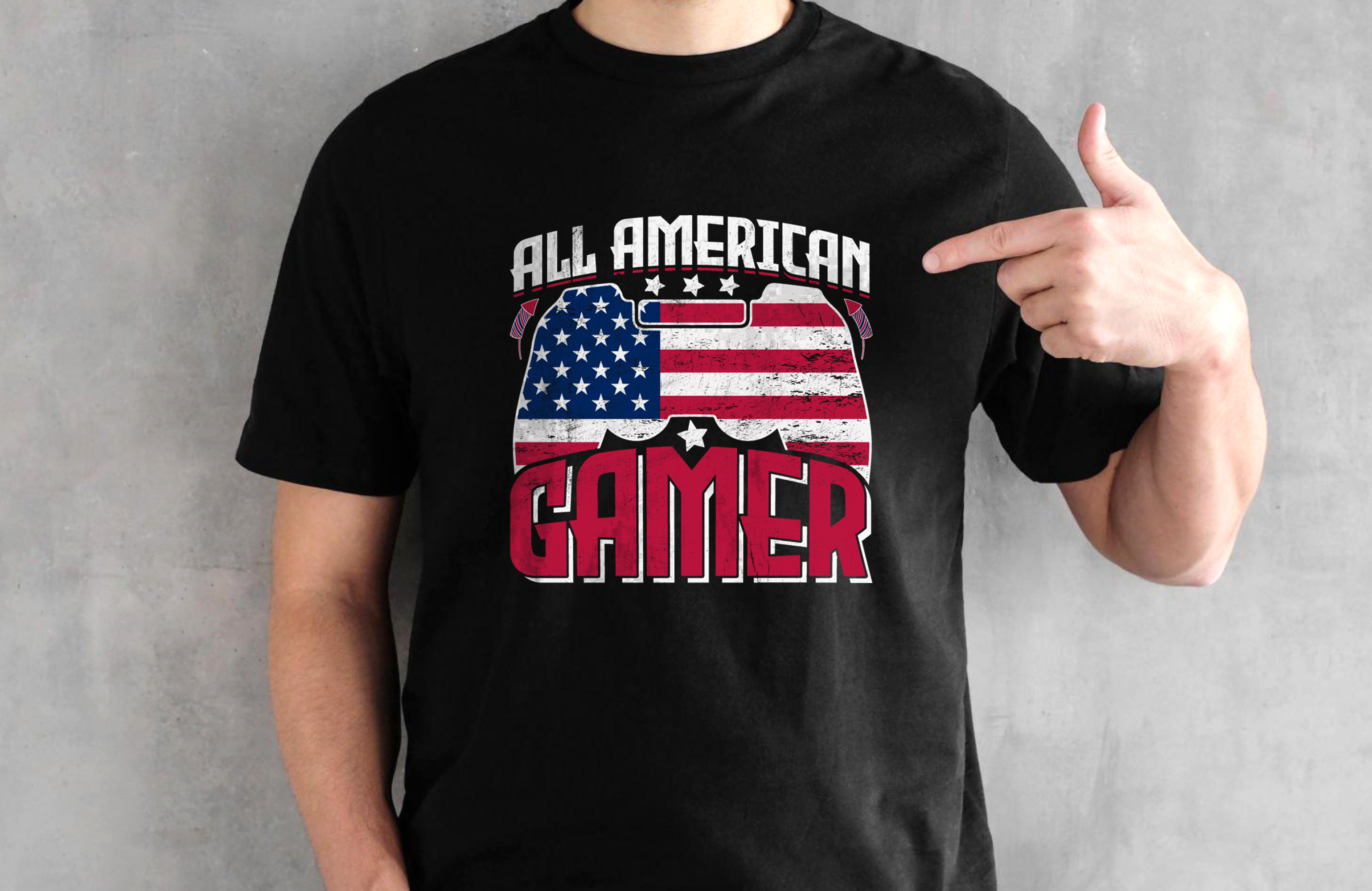 4th of July American Gaming T-shirt Design american gamer american t shirt gamer gaming t shirt gaming vector merch by amazon print print on demand printable tshirt redbubble t shirt t shirt design teespring trendy tshirt tshirt design ideas tshirt for men unique tshirt usa men tshirt vector design video gaming
