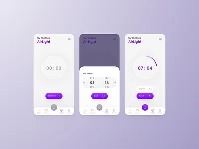 Light Theme App Design design flat minimal ui ux