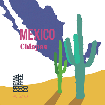 Coffee Card for Single-Origin Mexican Beans branding graphic design illustration logo
