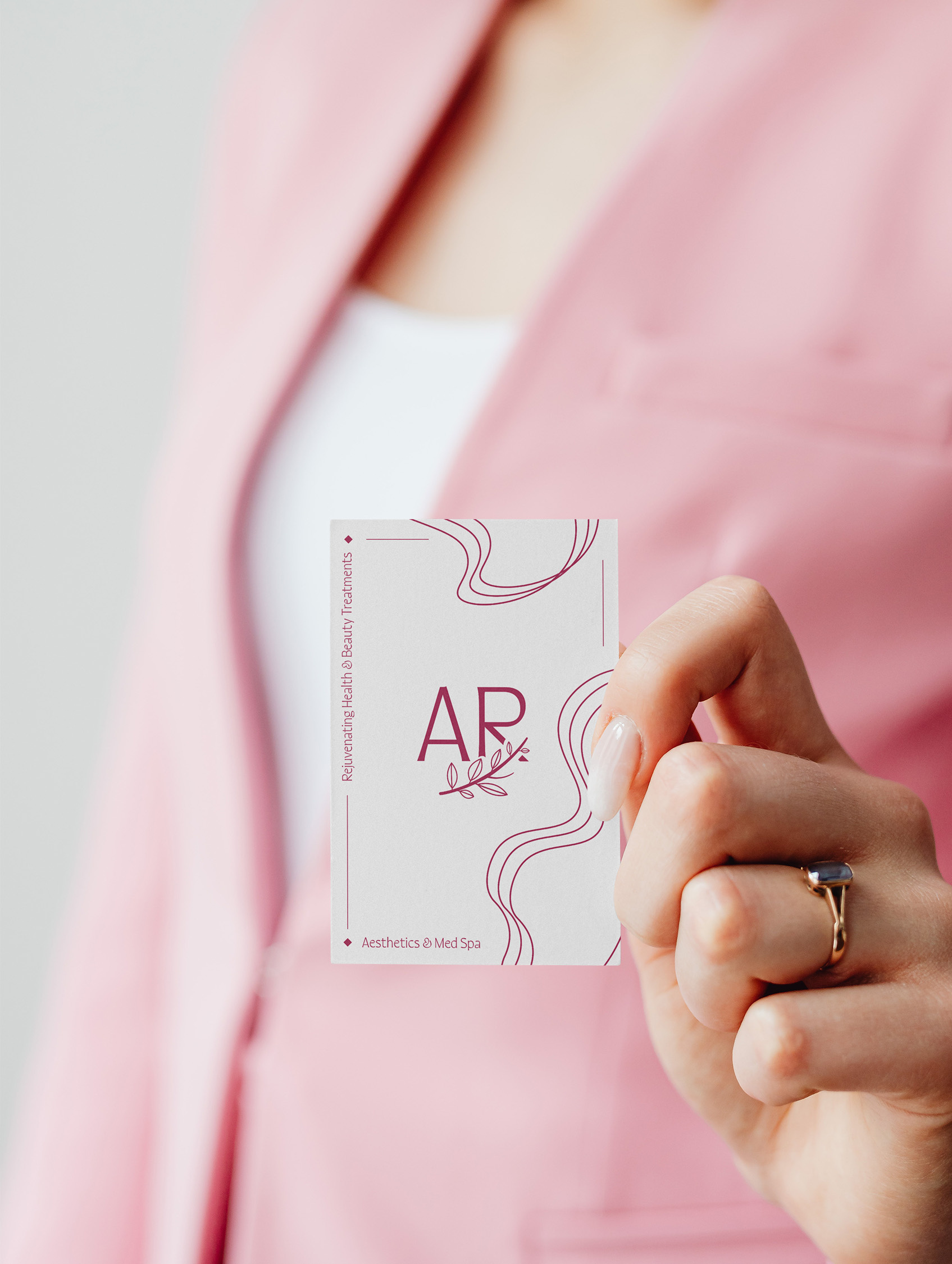 Med Spa Business Card branding business card design graphic design icon logo vector