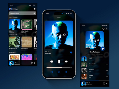 NO!SE Music App app design mobile mobile app music music app ui ux