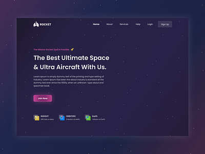 Rocket Space animation animation app design application design fly home illustration moon new rocket sky smoke space tranding ui uiux user experience video web