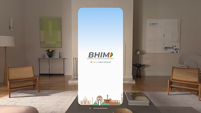 BHIM App For Vision OS apple arvrmr bhim figma mixedreality mockup paymentapp prototype spatial computing spatial design uidesign upi user user centered design user experience user interface user research uxui visionos visionpro