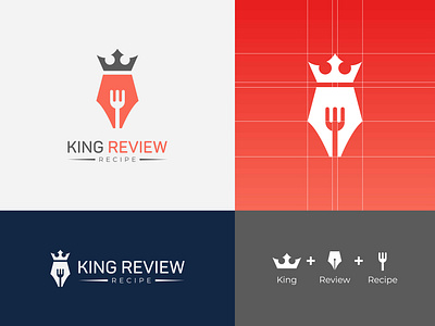 King review logo. Food review logo, Restaurant logo blogger fast food food food lover foodie junk food menu pizza restaurant
