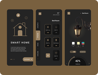 Smart Home App design mobile ui