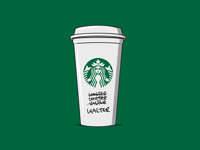 Starbucks Cup barista coffee graphic design illustration vector vector art vector illustration
