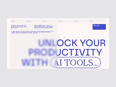AI Tools - Storytelling by Scroll ai animation colorful design scroll storytelling typography ui ux website