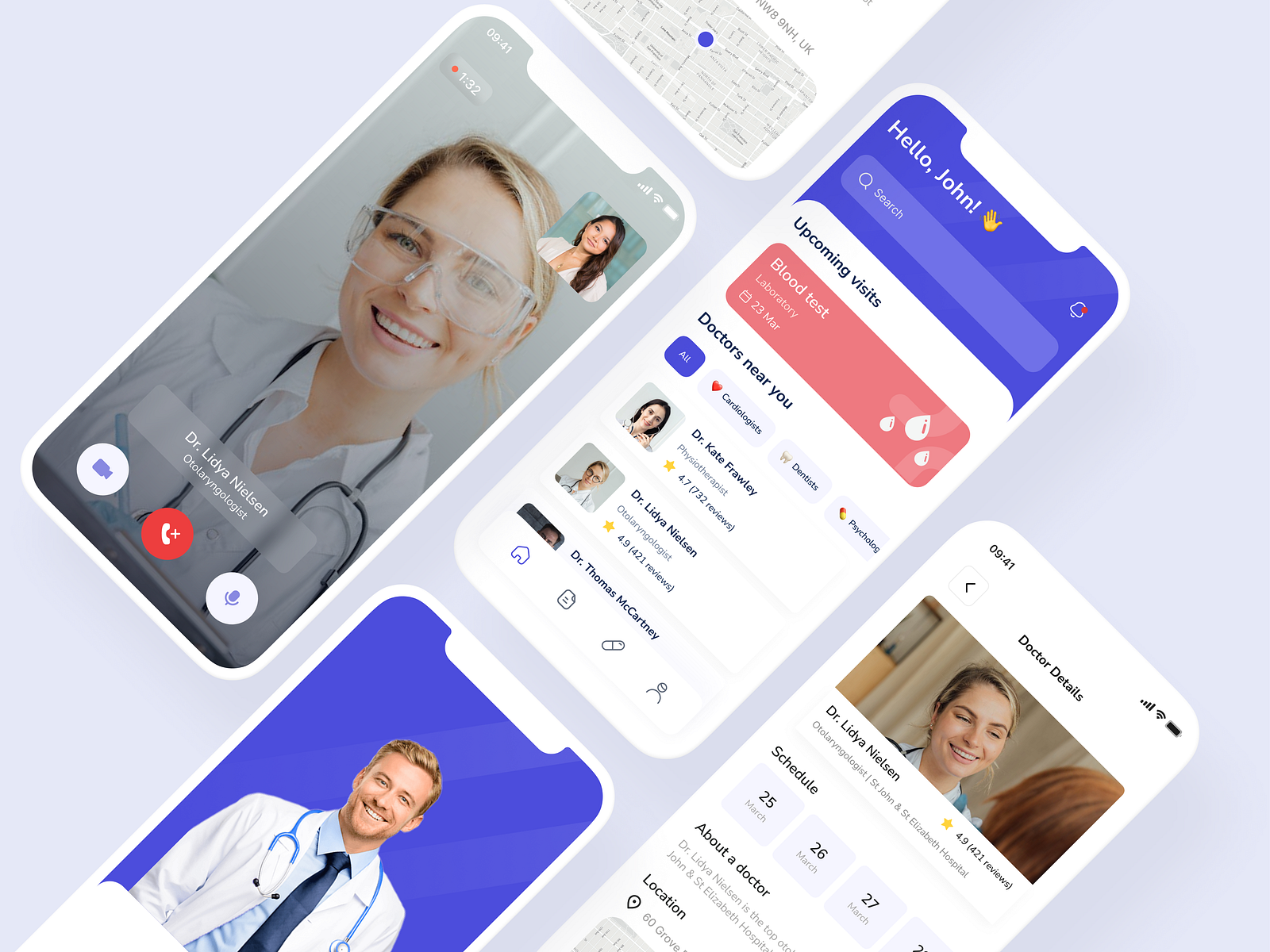 Telemedicine Mobile App Concept by Julia Komin for Applover Full-Stack ...