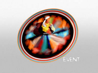 TANOURA | EVENT BRANDING branding circle colorful creativedesign cyan dance design graphic design illustration islamic logo orange pattern photography tanoura ui ux vector