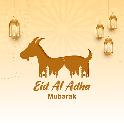 Eid Al Adha Mubarak 2023 advertising eid 2023 eid al adha eid mubarak illustration illustrator post social media post