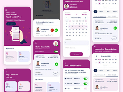 Doctor App doctor doctor app health app healthcare layout medical mobile apps ui ux visual design