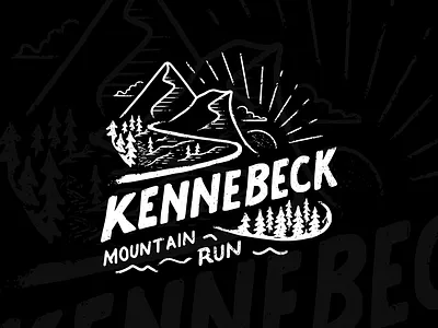 Kennebeck Mountain adventure design drawing handdrawn illustration landscape lettering logo merchandise mountain outdoor retro shirt shirtdesign tshirt typography vintage