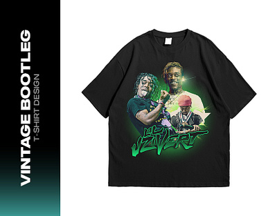 Lil UziVert Vintage Bootleg Tshirt Design bootleg design graphic design lil uzi lil uzi vert merch music rap rapper t shirt design vintage