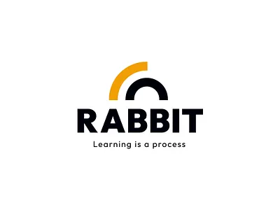 Rabbit 99designs branding constraction dribbble education graphic design icon illustration illustrator learning logo minimal minimalist modern online pinterest rabbit round trending yellow