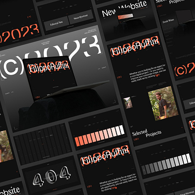 Filippo Ruffini Portfolio animation branding design fonts portfolio ui ux