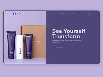 Curology curology layout practise ui skincare skincare website ui ux visual design web web design website
