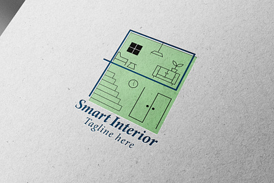 Smart Interior(unused) best logo branding design graphic design home home logo illustration interior interior design interior logo logo logo design logo for sale ui vector