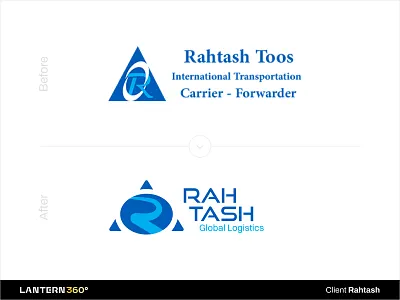 Rahtash Branding: Logo Design, Brand Assets, Visual Identity agency agency service animated logo animation brand and identity brand design brand designer brand identity branding corporate branding design illustration international transport logo design r logo rahtash rahtash toos road logo transport company transport company logo