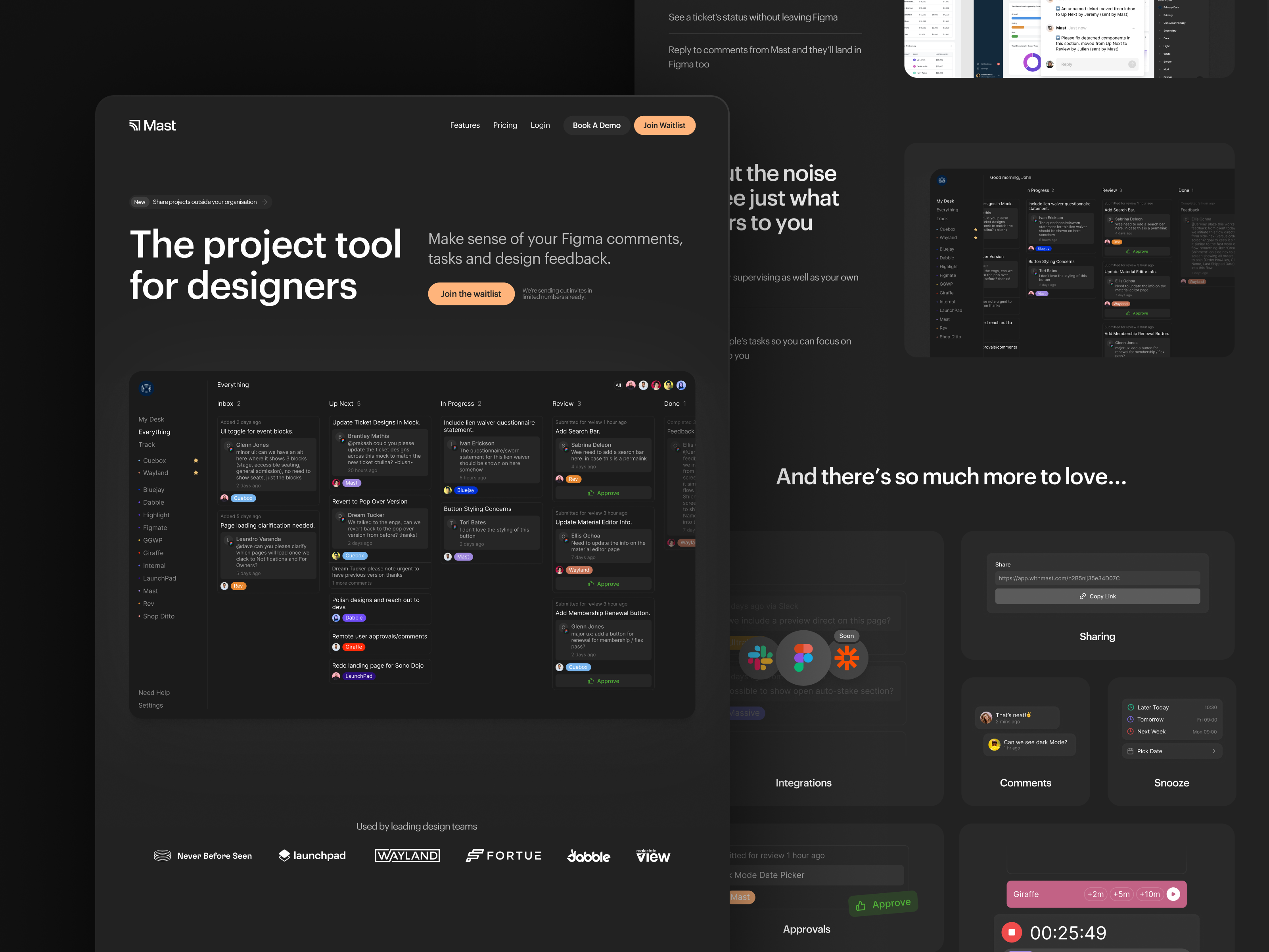 Example of Introducing Mast: the project tool for designers
