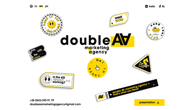 Double AA Marketing Agency agency animation creative design landing page marketing ui ux website